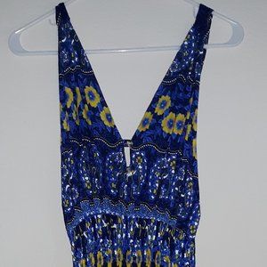 Woman's Blue Print Dress